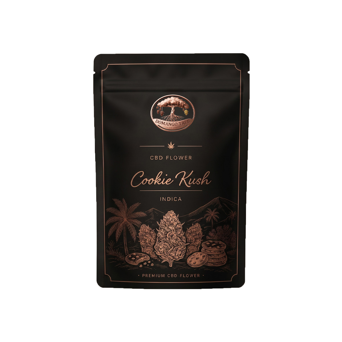 Cogollos premium resinosos con notas dulces de galleta y vainilla | Domango Tree