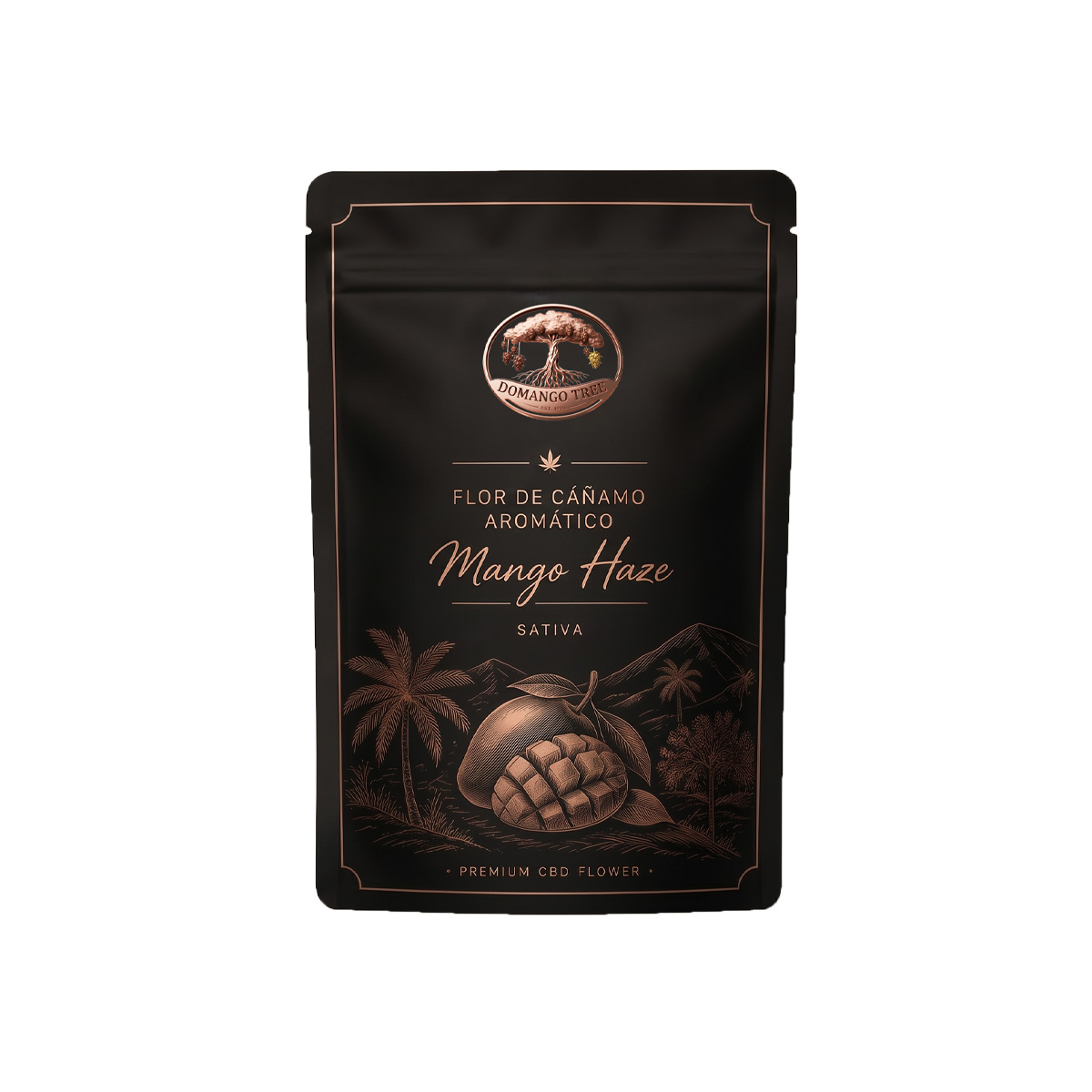 Mango Haze CBD – Cogollos premium resinosos con aroma tropical, afrutado y cítrico | Domango Tree